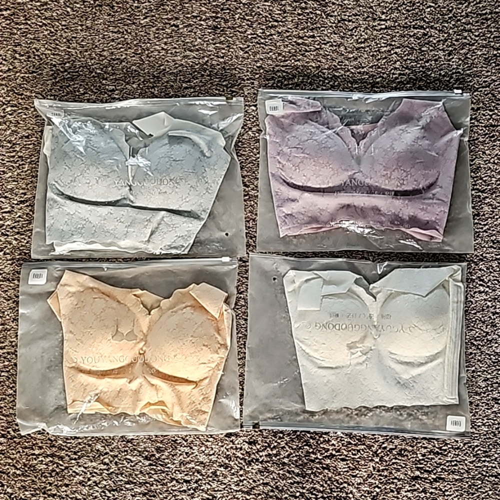 Women's lace bralettes, padded, no underwire, soft and comfortable